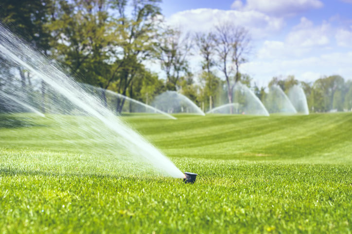 golf course sprinklers