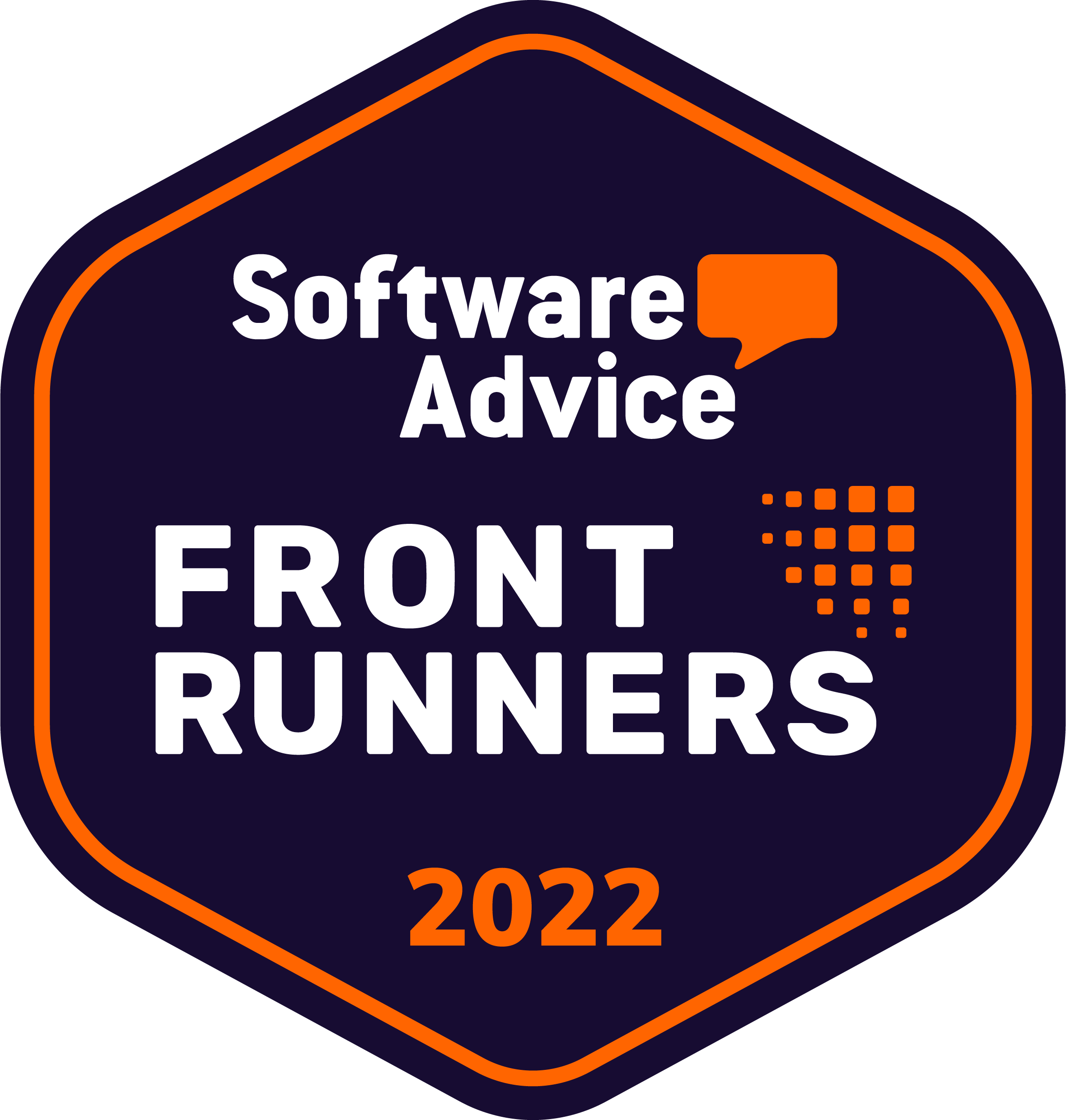 Software Advice Front Runner 2022 badge